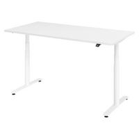 SCHREIBTISCH elektrisch Bluetooth & App XDLR 160/80/72 cm in Weiß/Weiß - Weiß, Holzwerkstoff (160/80/72cm) - bümö