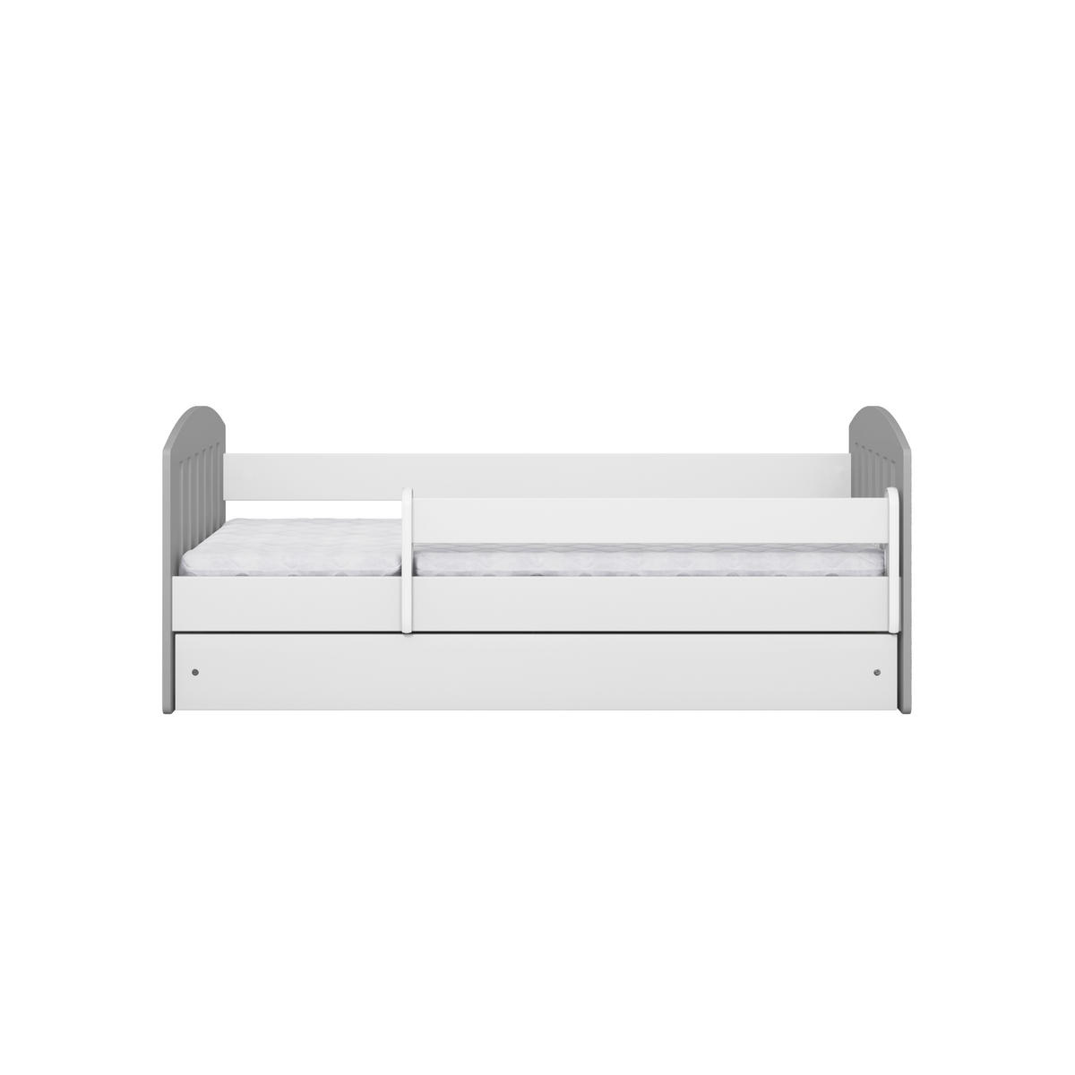 KINDERBETT CLASSIC mit Schublade ohne Matratze 90/65/164 - Grau, Holzwerkstoff (80/160cm) - RAUMHIRSCH FURNITURE