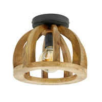 DECKENLEUCHTE Braun 30/30/24 cm - Braun, Holz (30/30/24cm) - Hoyz Collection