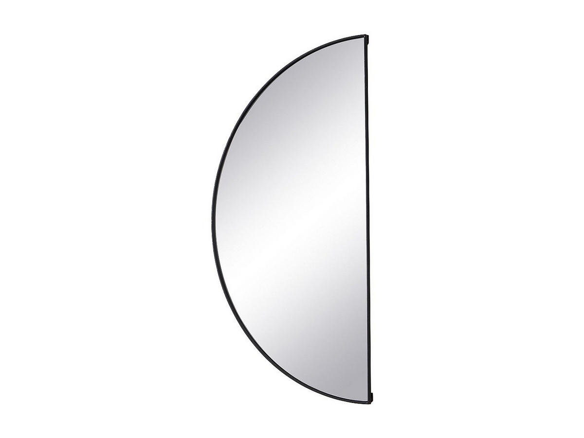 SPIEGEL halbrund Design - 50 x 100 cm - Schwarz - GAVRA - Schwarz, Metall (50/100/1cm) - Vente-Unique