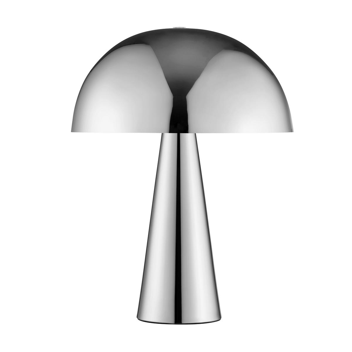 TISCHLEUCHTE Sigrun Chromfarben 25/25/33 cm - Chromfarben, Metall (25/25/33cm) - Brilliant