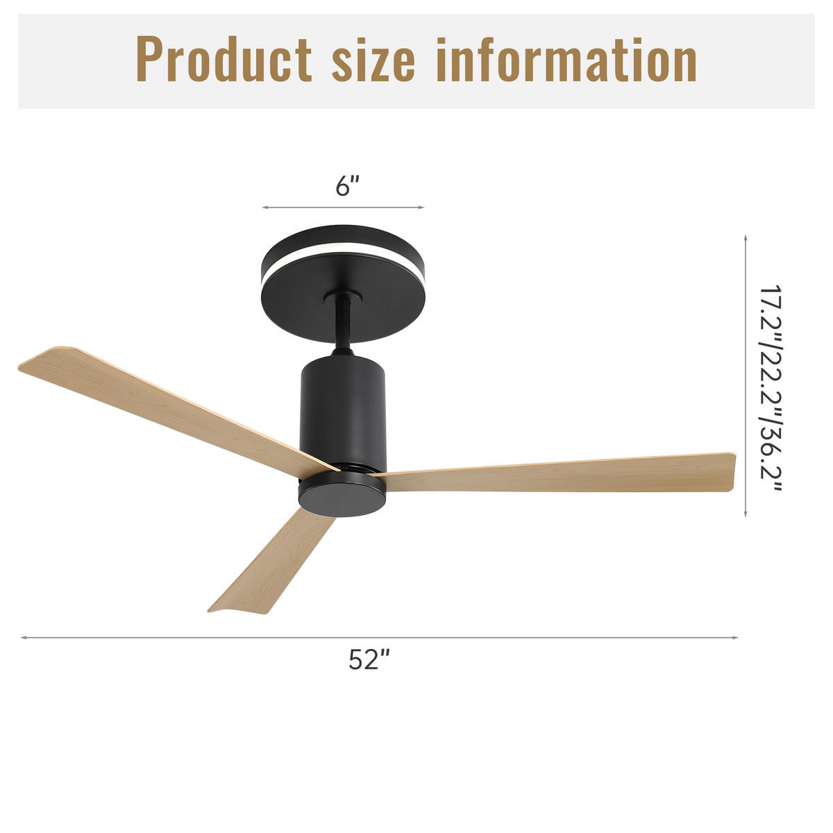 DECKENVENTILATOR DE-16329 flach mit LED & reversibel Nickel - Naturfarben, Kunststoff (132/132/65.5cm) - ComfortXL
