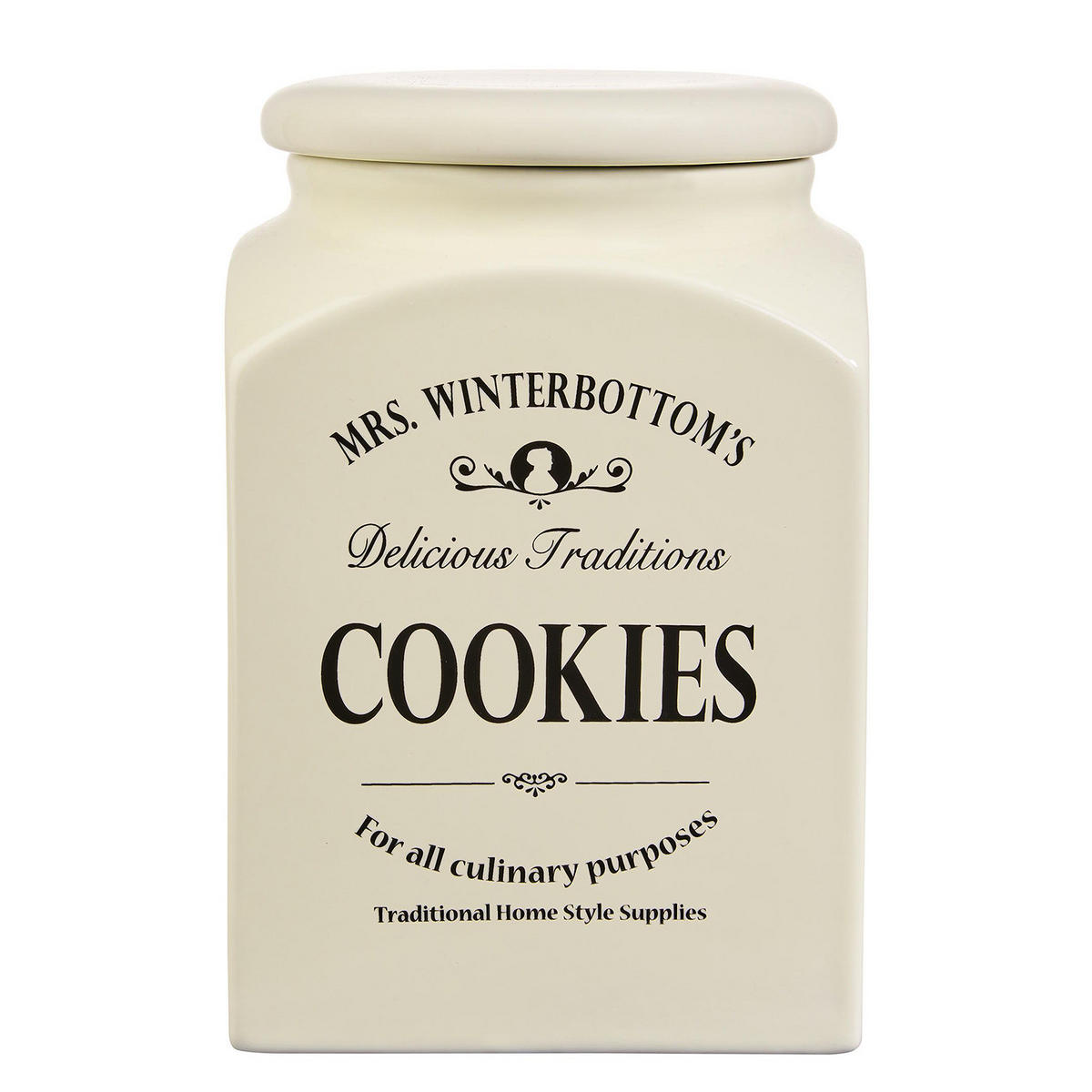 PLÄTZCHENDOSE Mrs. Winterbottom's - Beige, Keramik (15/23/15cm) - Butlers