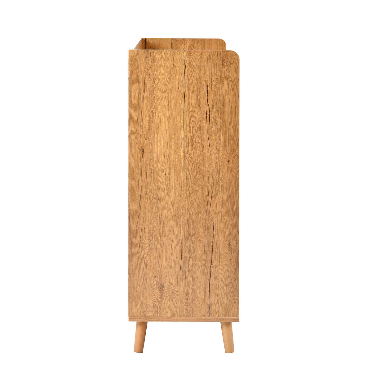 SCHUHSCHRANK aus Spanplatte 90x35x99cm in Weiß mit verstellbaren Einlegeböden - Weiß, Holzwerkstoff (90/99/35cm) - Modfu