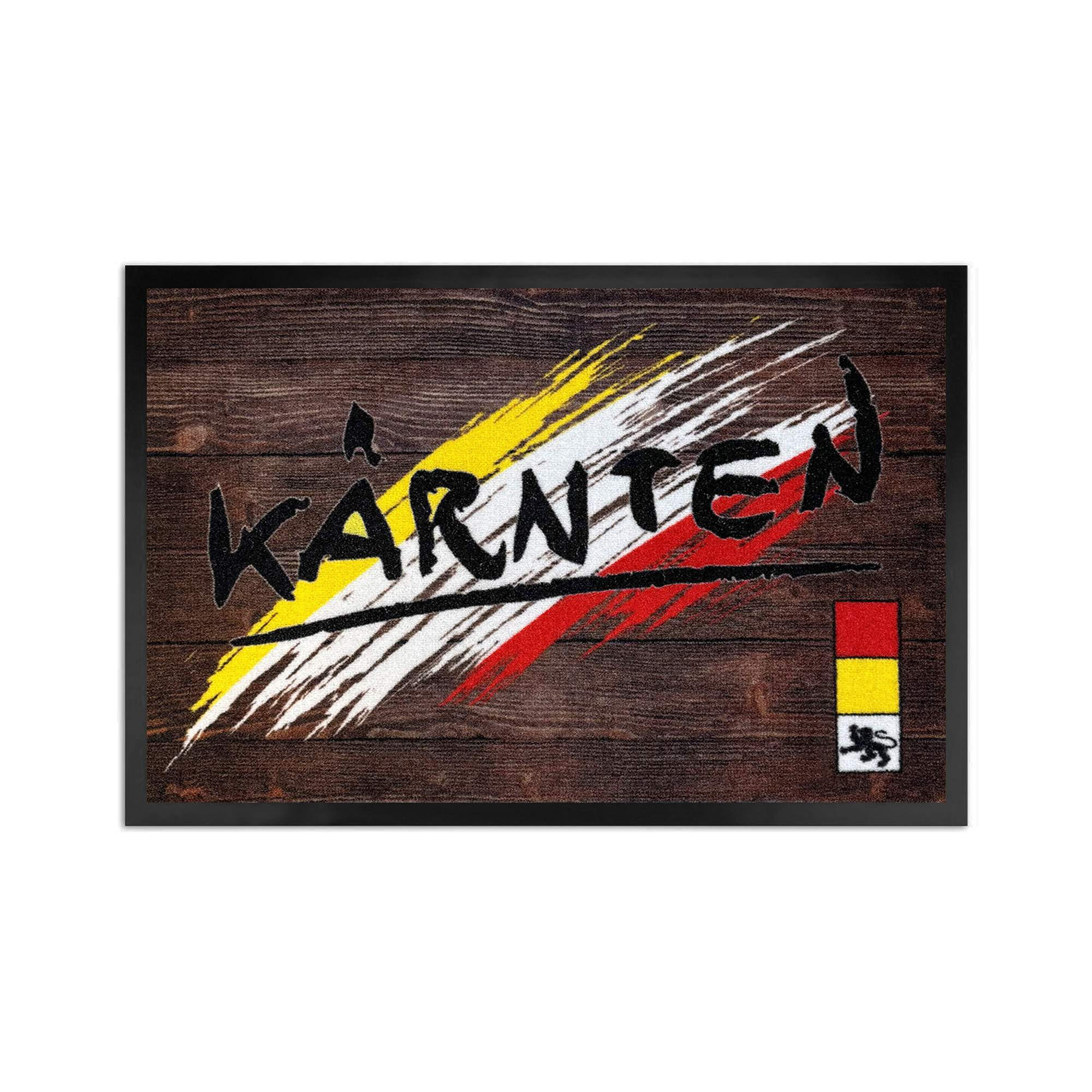 FUSSMATTE FÜR INNEN & AUßEN KÄRNTEN - Schwarz, Textil (50/70cm) - WohnDirect