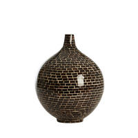 VASE Elorza Braun Ø28/35 cm - Braun, Holz (35cm) - Light & Living