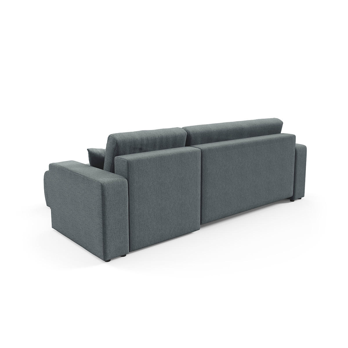 ECKSOFA Vasco 3 Sitzplätze Grau - Grau, Holz (247/145cm) - Petits-meubles