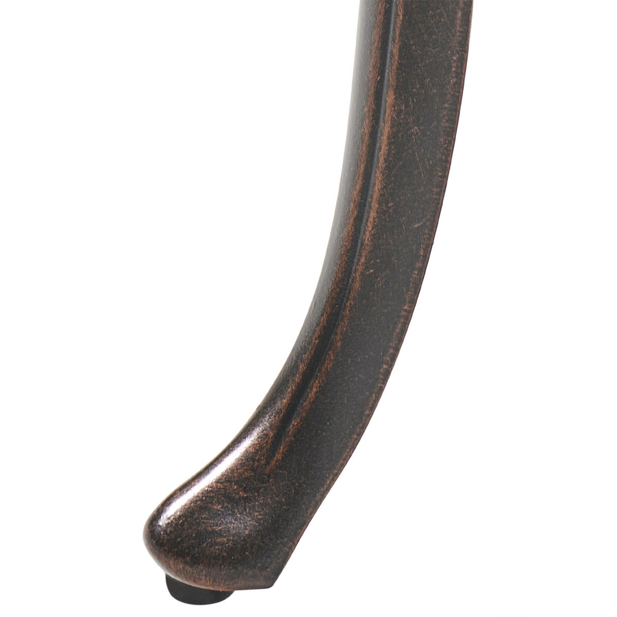 GARTENBANK Dunkelbraun Piura - Dunkelbraun, Metall (88/80/49cm) - Beliani