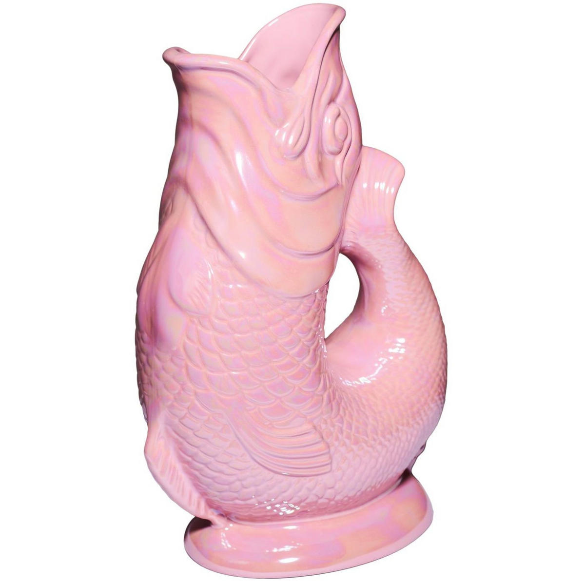 KARAFFE mit „Gluck-Gluck“-Geräusch 27,5/17/9,5 cm - Hellrosa, Keramik (1.2L) - Gluckigluck