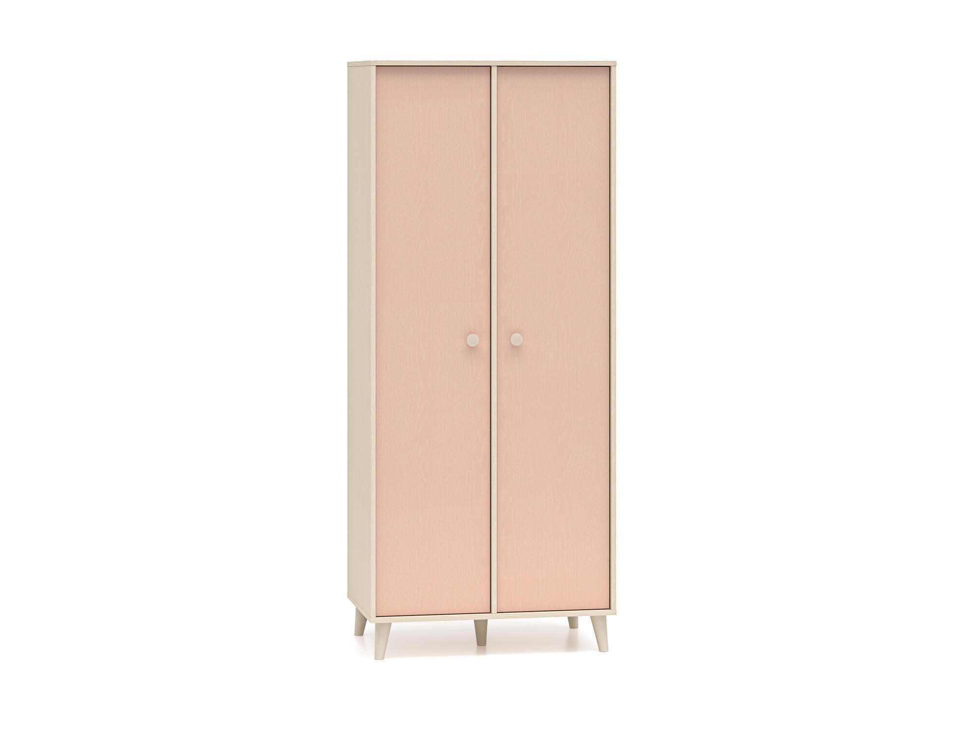 KINDERKLEIDERSCHRANK MEVEL Rosa 80x51x190 cm - Pink, Holzwerkstoff (80/190/51cm) - FURNLUX