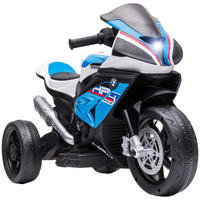 ELEKTRO KINDERMOTORRAD, Blau/Rot, PP+ Metall - Blau, Kunststoff (82.5/42/54cm) - HOMCOM