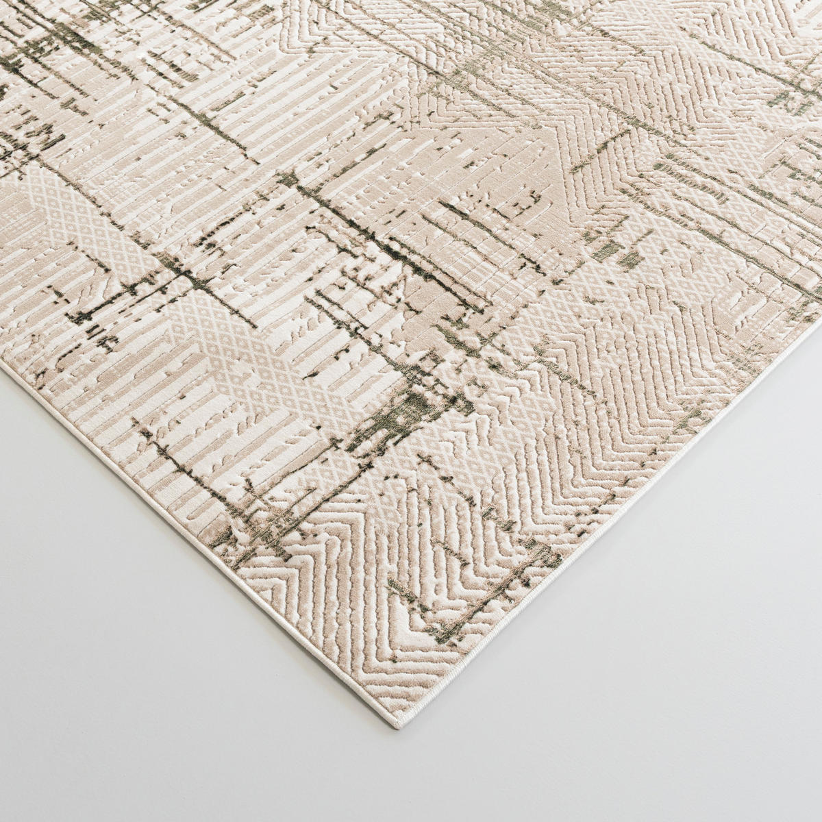 MAZOVIA TEPPICH NW01B - Beige, Ecru, Grau - 140 x 200 cm - Ecru/Beige, Textil (140/200cm) - Mazovia