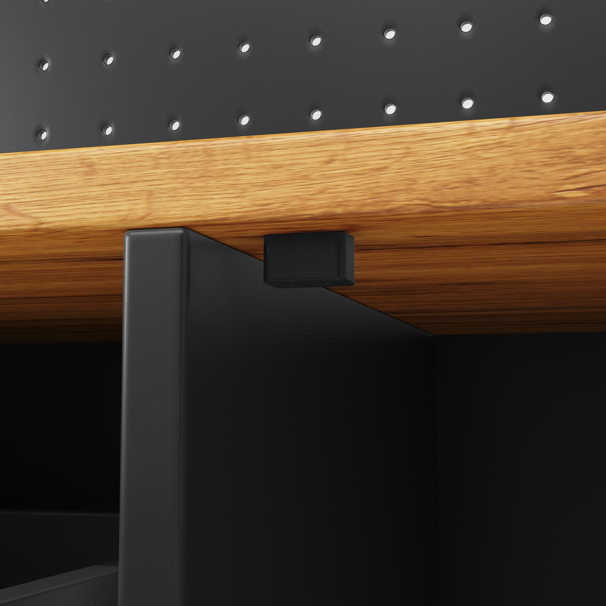 GESCHIRRSCHRANK aus MDF & Glas 145x39x171cm in Schwarz mit APP-LED - Schwarz, Holzwerkstoff (145/171/39cm) - Modfu