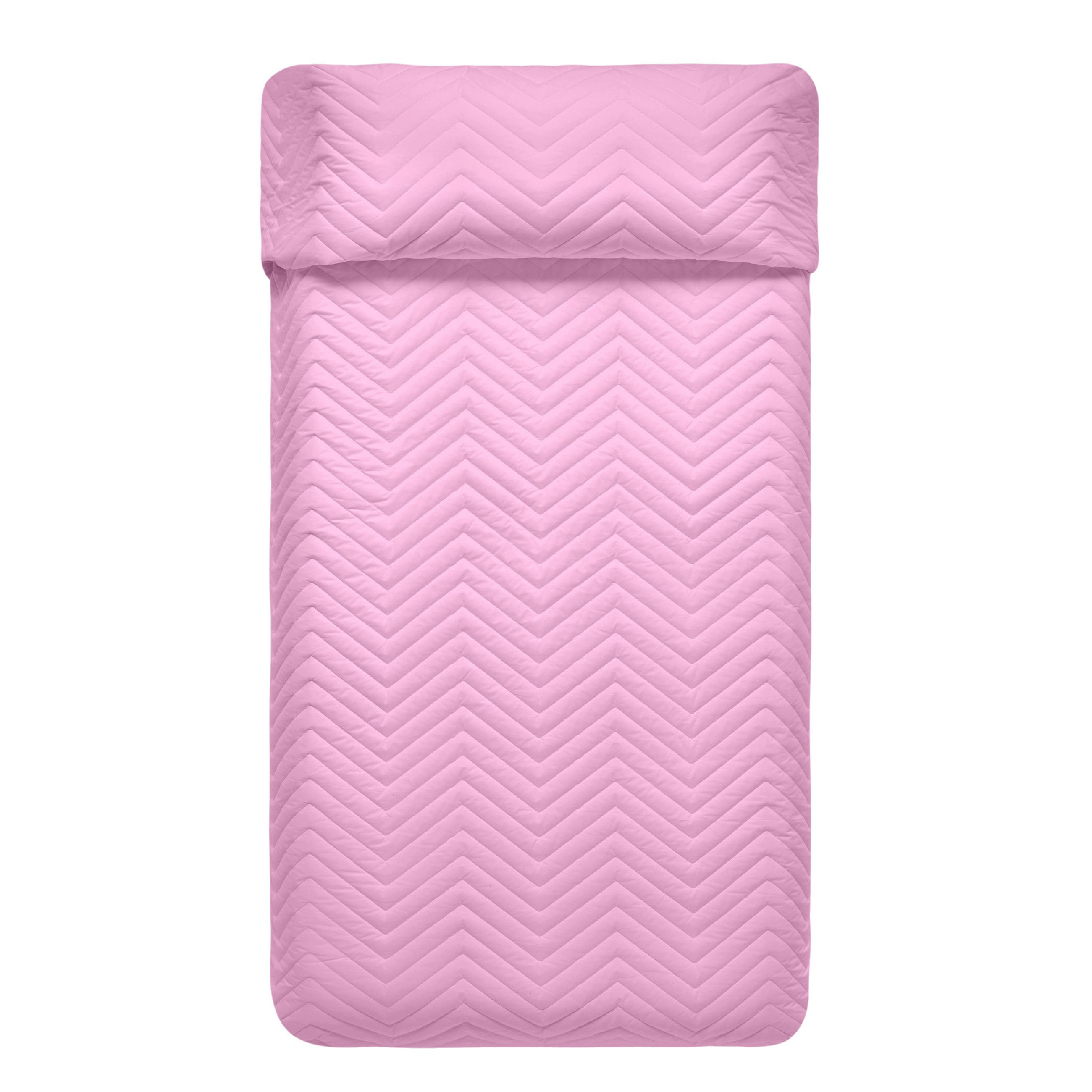 TAGESDECKE arista 200x260 cm (bett 105) rosa - Pink, Textil (200/260cm) - Happy Friday