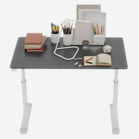 SCHREIBTISCH in Grau Höhenverstellbarer Kinderschreibtisch mit kompaktem Design für Arbeitszimmer, B100/T60/H90 cm - Weiß/Grau, Holzwerkstoff/Metall (60/100/90cm) - STILVORA