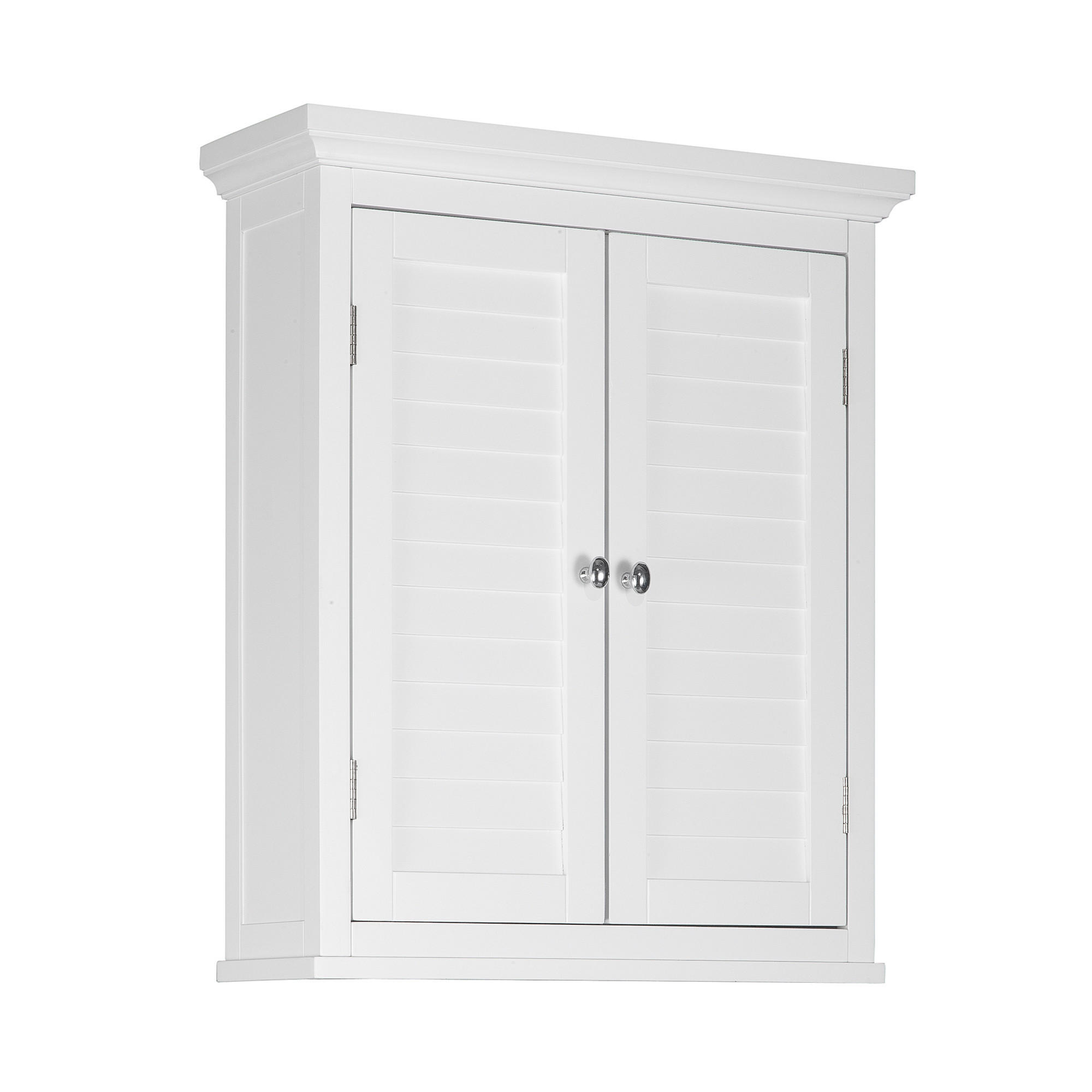 HÄNGESCHRANK mit Einlegeboden, Weiß, 61cm - Anthrazit/Weiß, Holzwerkstoff/Metall (17.8/61/61cm) - Teamson Home