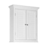 HÄNGESCHRANK mit Einlegeboden, Weiß, 61cm - Anthrazit/Weiß, Holzwerkstoff/Metall (17.8/61/61cm) - Teamson Home