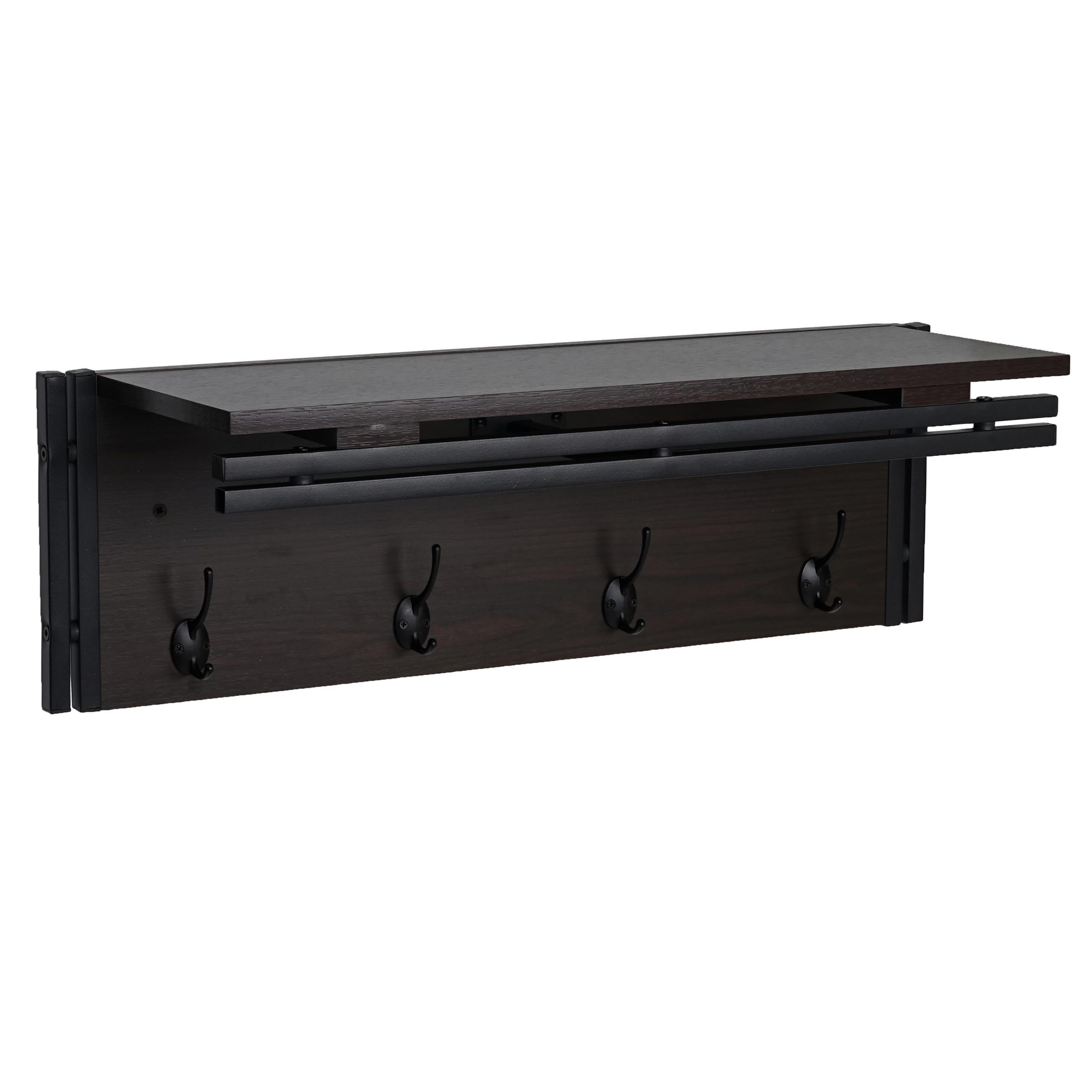 WANDGARDEROBE Dunkelbraun - Dunkelbraun, Holzwerkstoff (75/24/24cm) - MCW