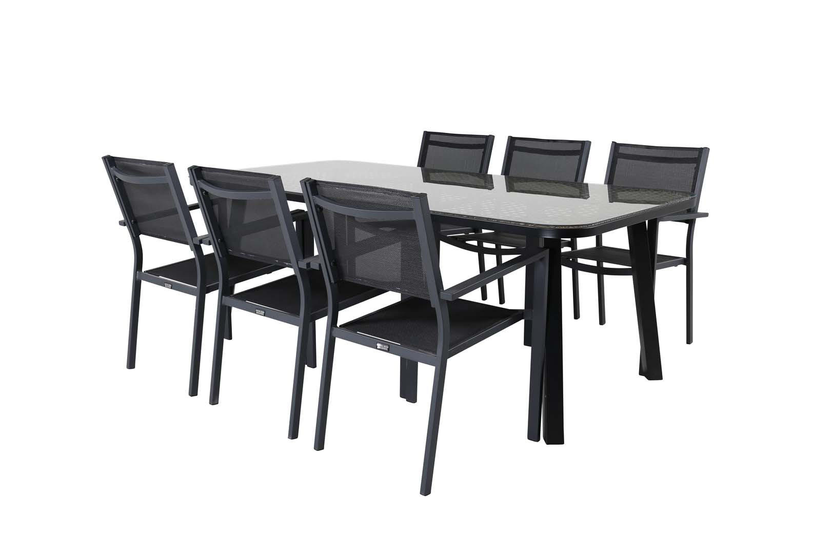 GARTENSET schwarz - Schwarz, Holzwerkstoff - ebuy24