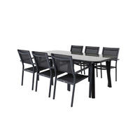 GARTENSET schwarz - Schwarz, Holzwerkstoff - ebuy24