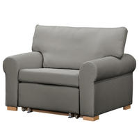 SCHLAFSOFA mit Husse - Buchefarben/Grau, Buchenholz/Textil (125/90/90cm) - home24