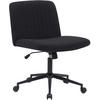 DREHSTUHL Stoff schwarz - Schwarz, Textil/Metall (62/86/65cm) - CLP