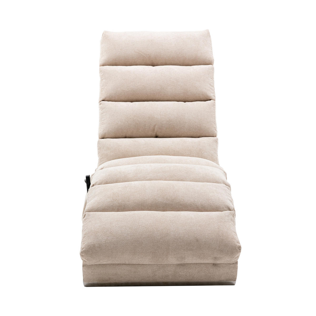 RELAXLIEGE Liegesessel,Relaxsessel,Leinenstoff,Beige - Beige, Textil (55/84/148cm) - LVHOM