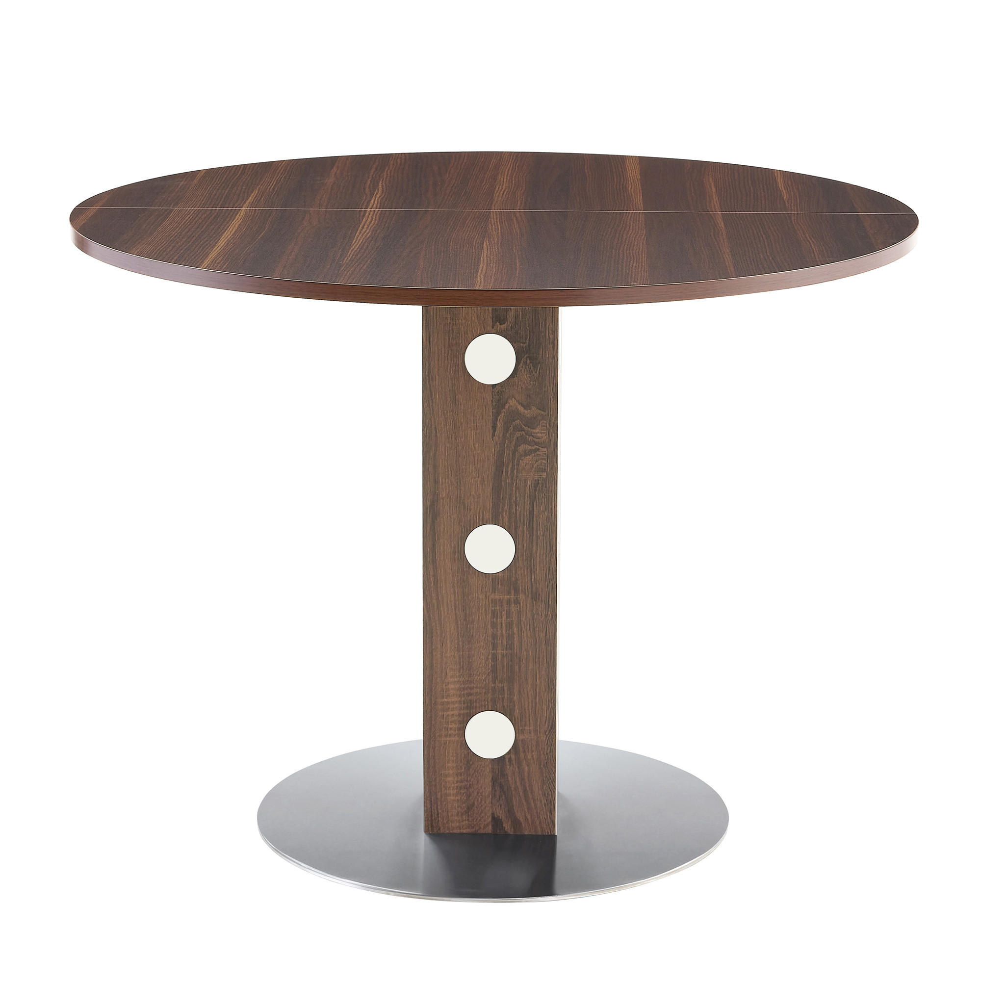 ESSTISCH 100/100/76 cm Walnuss aus MDF mit Stauraumfächern - Walnussfarben, Holzwerkstoff (100/100/76cm) - OKWISH