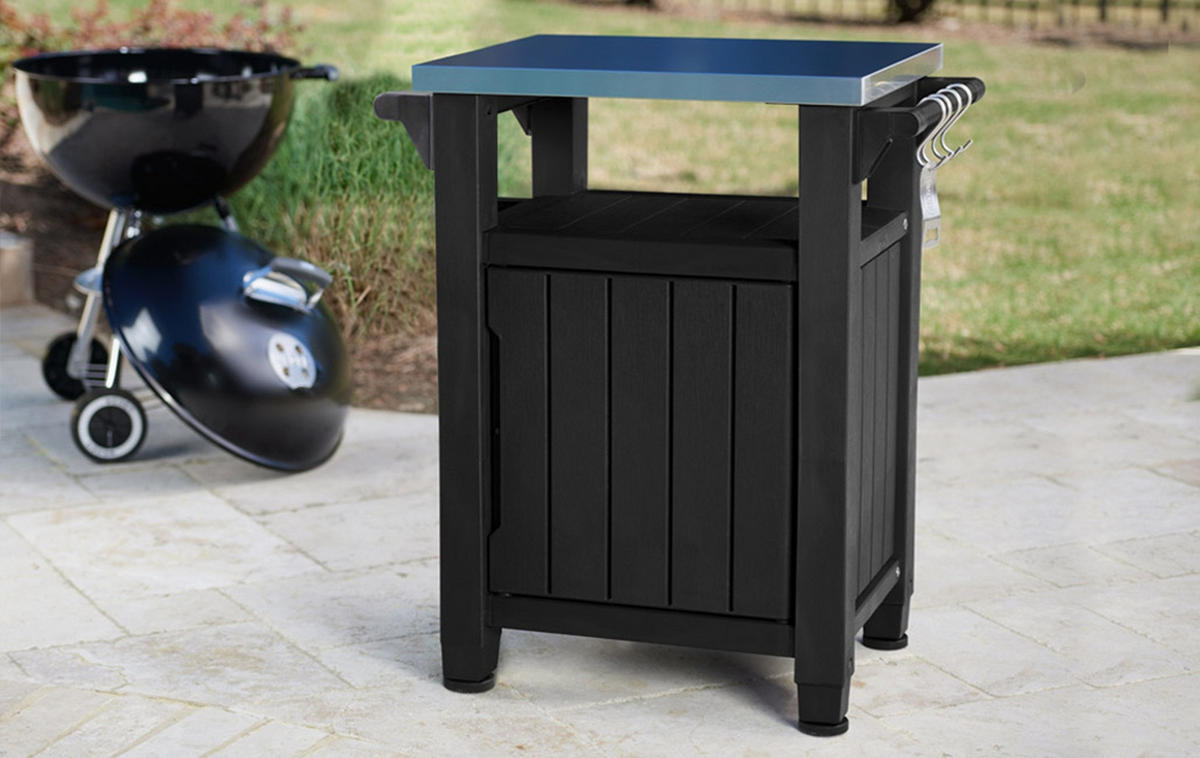 GRILLTISCH Unity - Grau, Kunststoff (76.4/52/90cm) - Keter