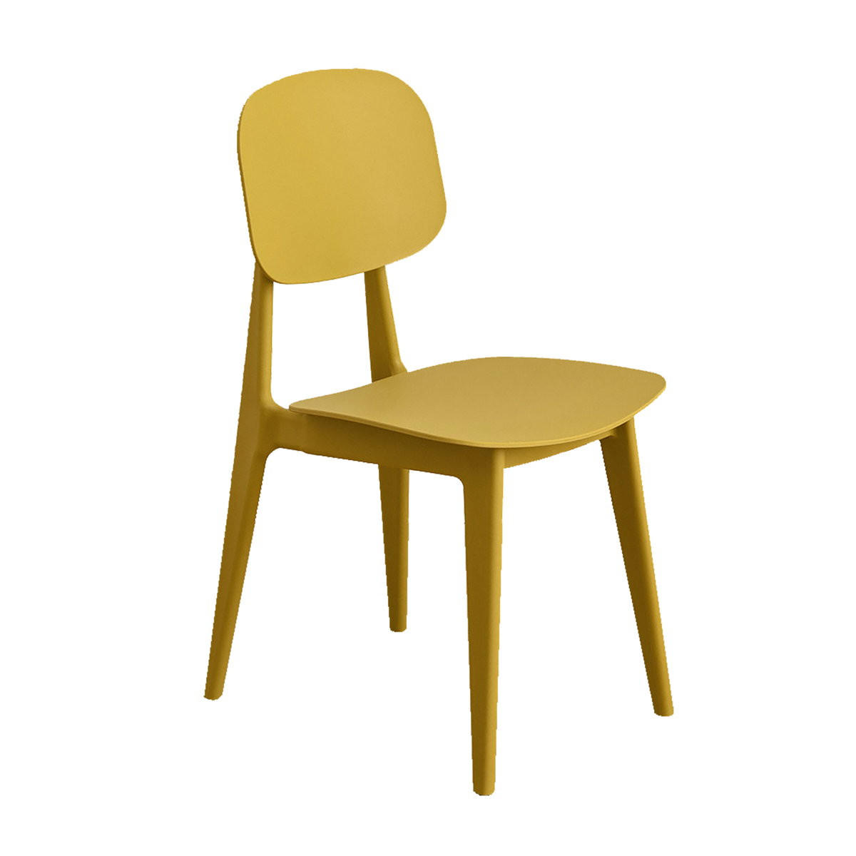 STUHL Helm Senf 43 cm x 82.5 cm - Dunkelgelb, Kunststoff (43/82/51cm) - Kenay Home