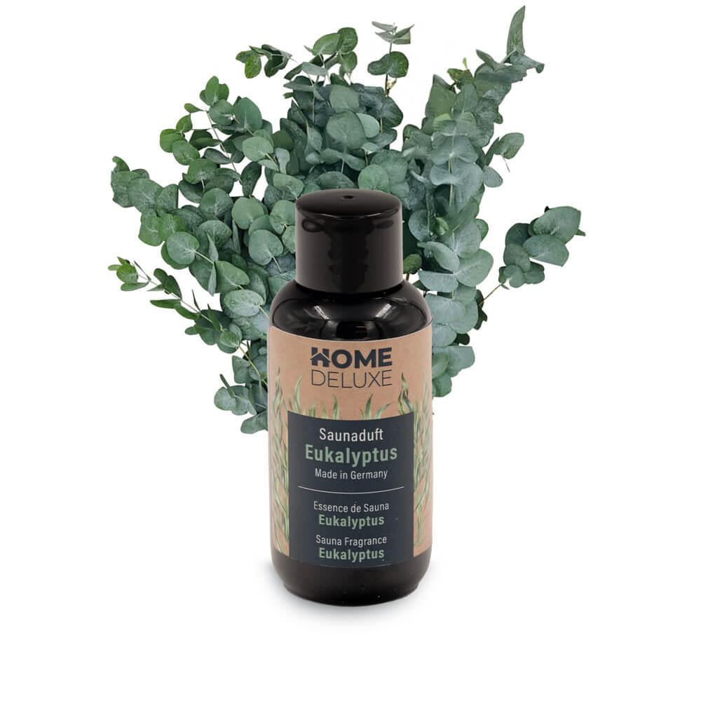SAUNADUFT ZEN - Eukalyptus-Menthol - Schwarz, Kunststoff (4.5/14.5/4.5cm) - Home Deluxe
