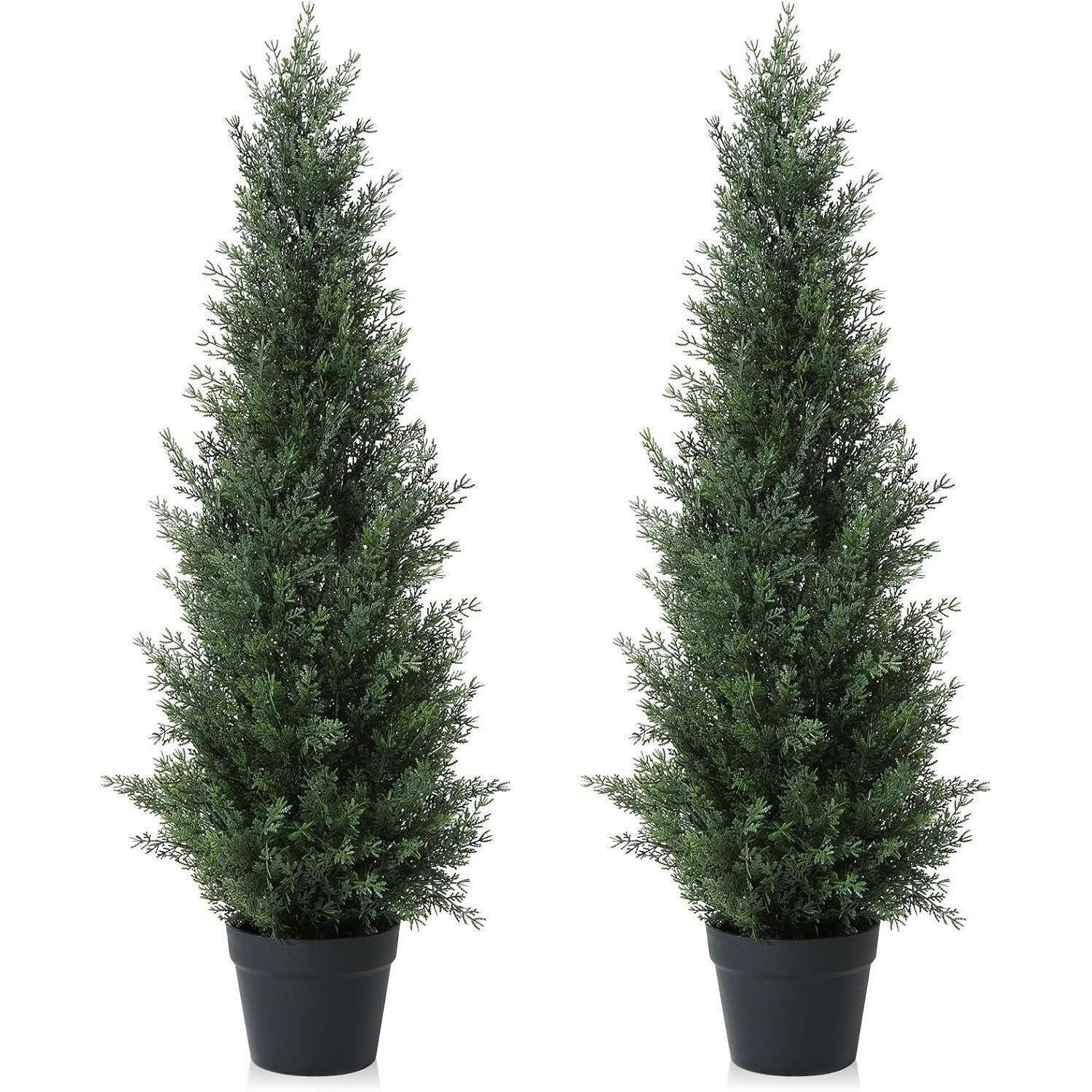 KÜNSTLICHER Zedernbaum 95 cm 2er-Set - Grün, Kunststoff (58cm)