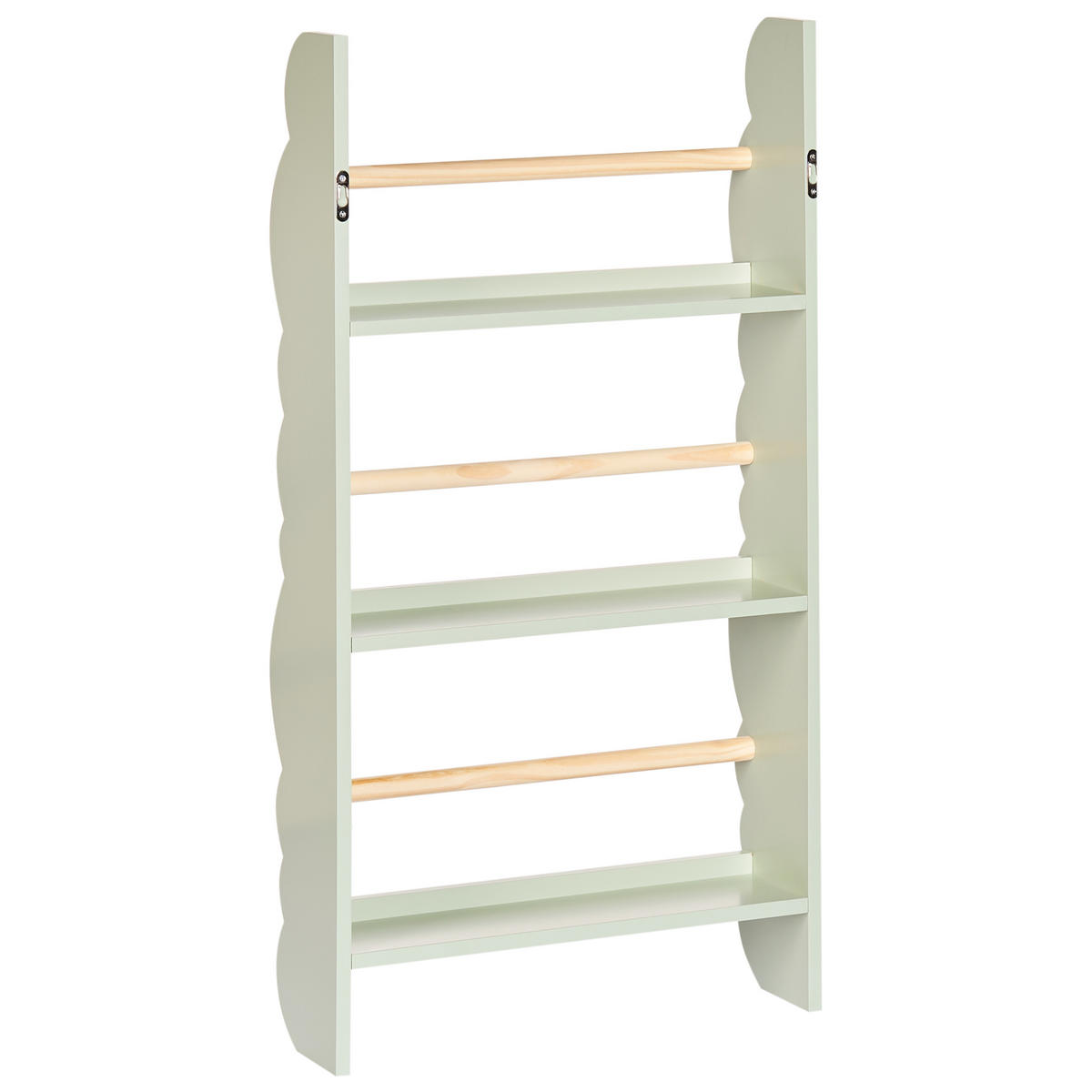 RAFT DE PERETE 80 cm verde deschis Rigolet - verde deschis, compozit lemnos (43/80/14cm) - Beliani