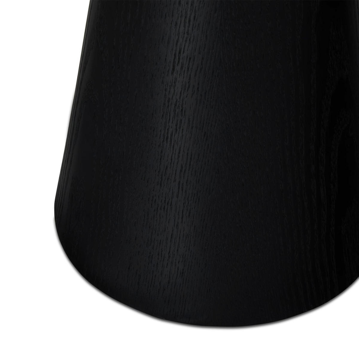 COUCHTISCH rund Schwarz 45/45/50 cm - Schwarz, Holz (45/45/50cm) - Furnhouse