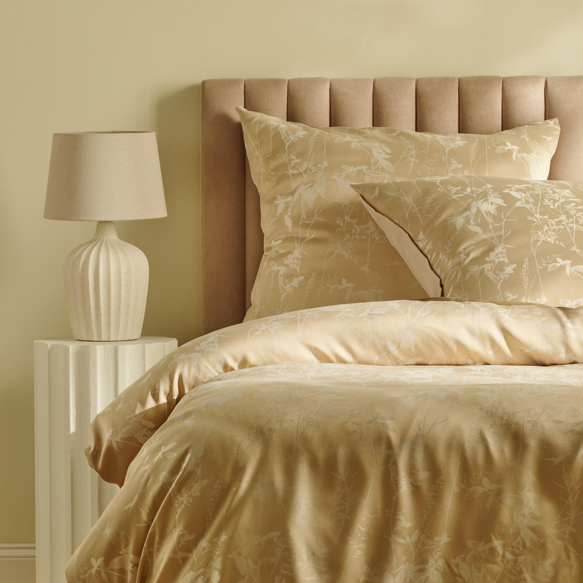 BETTWÄSCHE Leontia - Beige, Textil (200/220cm) - home&you