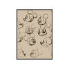 POSTER mit Rahmen Disney - Disney - Mickey Mouse Vintage Drawing No. 01 - Beige/Schwarz, Holz/Papier (70/100cm) - Poster&Frame