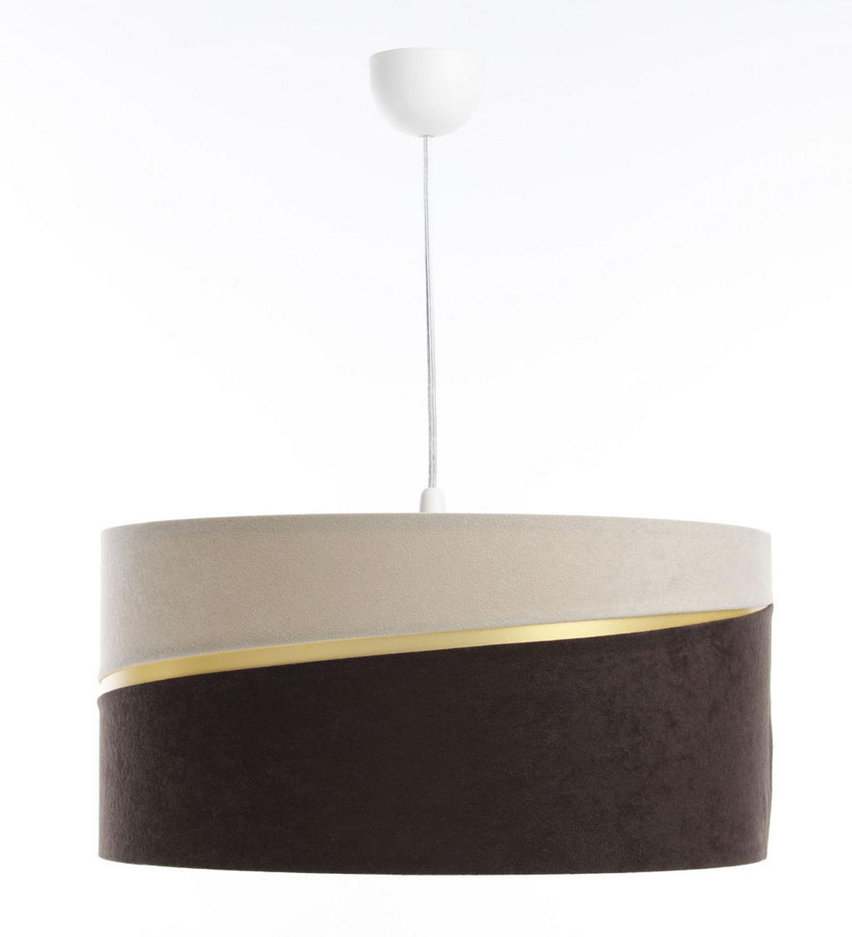 HÄNGELEUCHTE Beige 50/25 cm - Beige/Braun, Kunststoff (50/0.4/25cm) - ONZENO