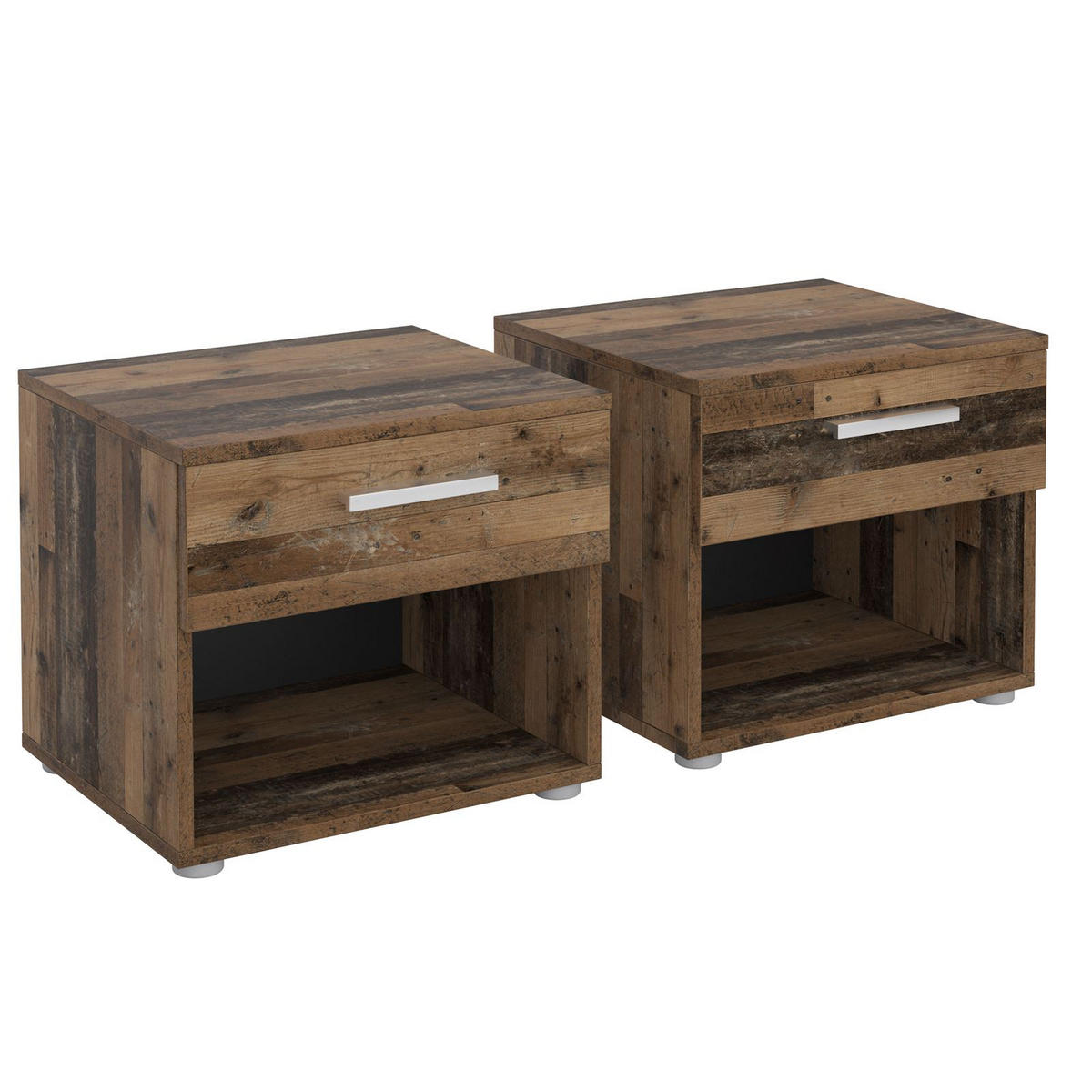 NACHTTISCH MARY 2ER-SET - Dunkelbraun, Holzwerkstoff (42/38/30cm) - CARO-Möbel