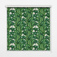 VNÚTORNÁ roleta - okenná roleta - roleta - 100x140 cm - Zelené listy - zelená, plast (100/140/0.5cm) - TULUP