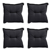 SITZKISSEN Basic 50/50 cm 4er-Set - Schwarz, Textil (50/5/50cm) - Madison