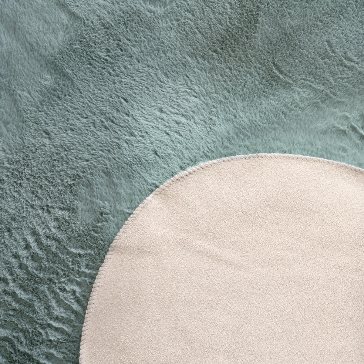 KURZFLORTEPPICH 140/200 cm Pelt 640 - Türkis, Textil (140/200cm) - Paco Home