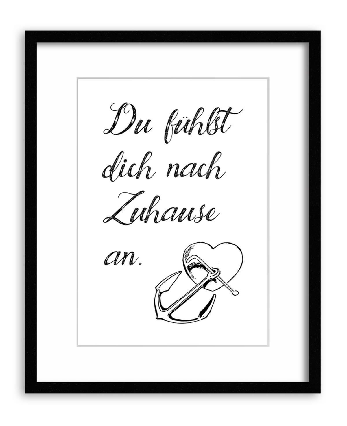 POSTER DIN A4 21x29,7 cm Spruch Liebe schwarz weiß - Weiß, Papier (21/29.7/2cm) - artissimo