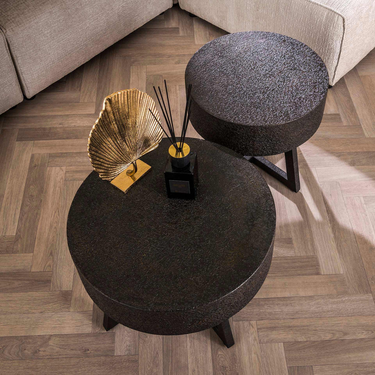 COUCHTISCH Ferro Schwarz 60/60/40 cm - Schwarz, Holz (60/60/40cm) - Hoyz Collection