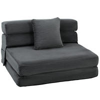 SCHLAFSESSEL Dunkelgrau 100.0/76.0/62.0 cm - Dunkelgrau, Textil (76/62/100cm)