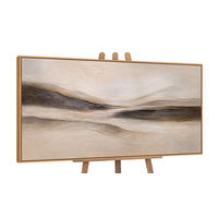 GEMÄLDE Spuren des Windes Schattenfugenrahmen Eichefarben 120x60 cm - Eichefarben, Holz (120/60cm) - YS-art gallery