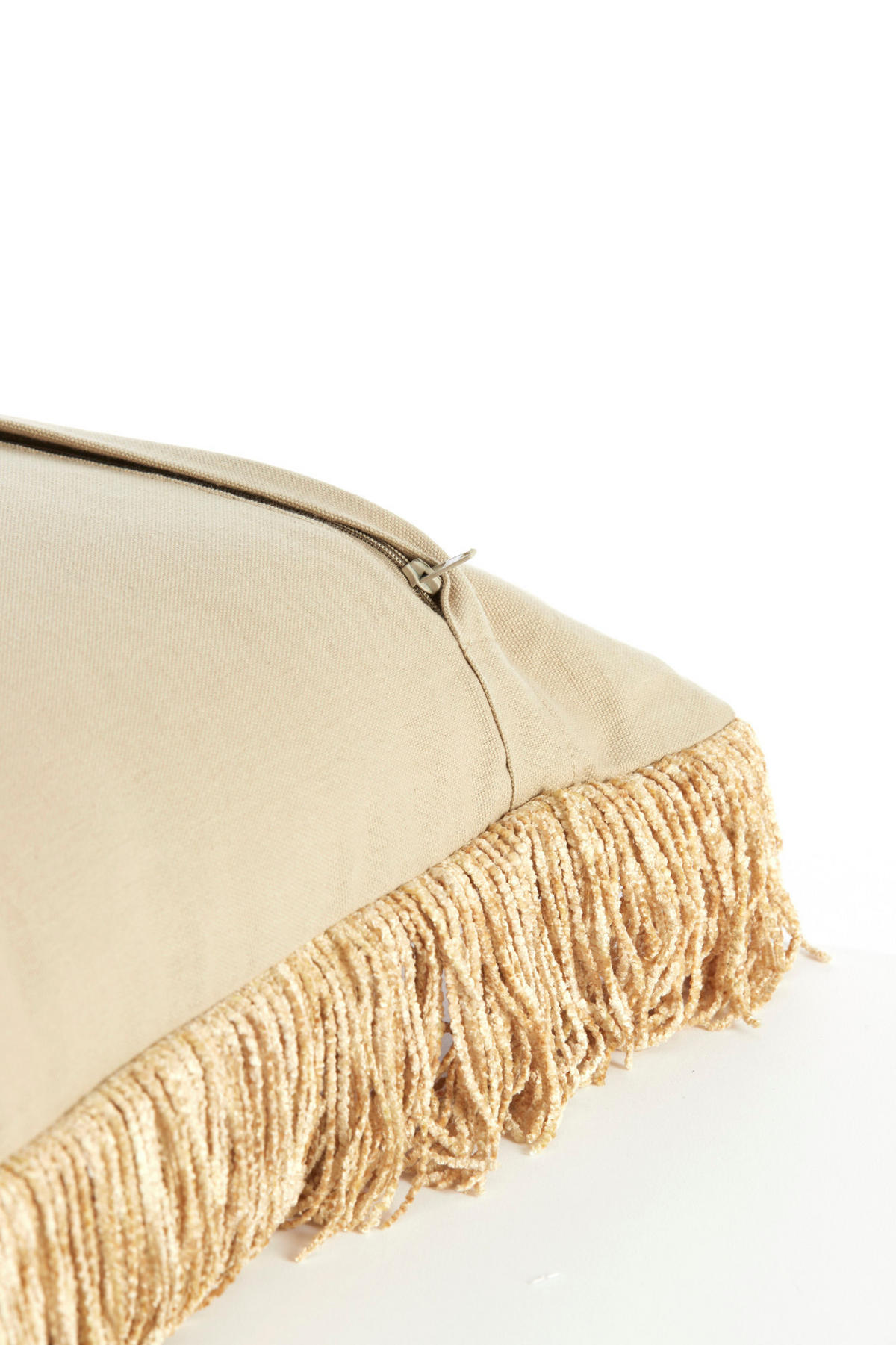 DEKOKISSEN Luani Weiß 45/45/10 cm - Beige, Textil (45/45cm) - Light & Living