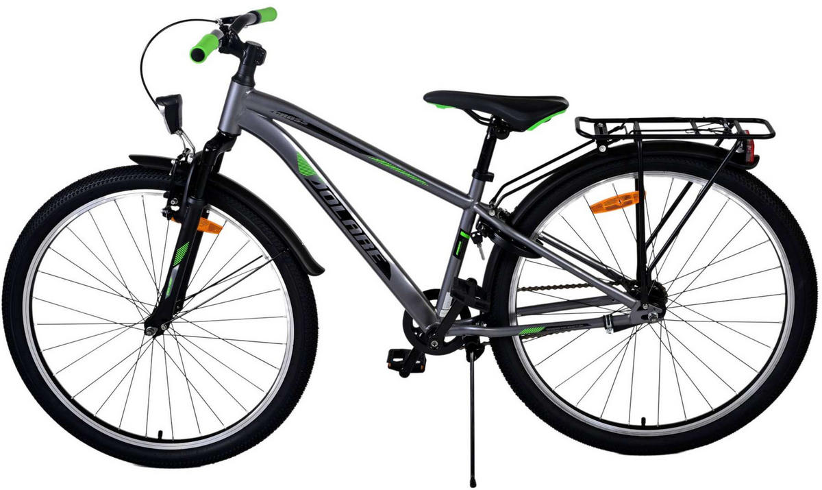 KINDERFAHRRAD Cross - Jungen - Rücktritt + Handbremse - 26 Zoll - Grau - Silberfarben, Metall (77cm) - TPFSports