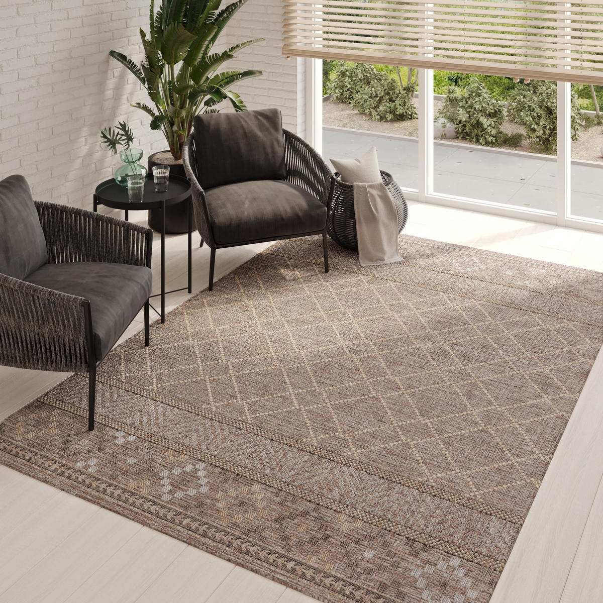 TEPPICH MELISSA BRAUN 240/300 cm - Braun, Textil (240/300cm) - Tapiso