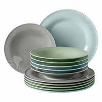 TAFELSERVICE Beat Color Glaze bunt 12er Set - Multicolor, Keramik (32.3/23.5/32.3cm) - Seltmann Weiden