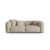 SOFA modular Martina aus strukturiertem Stoff leichtes beige 3 Sitzplätze - Creme, Textil (106/75/240cm) - Micadoni